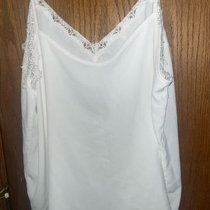 White lace tank top